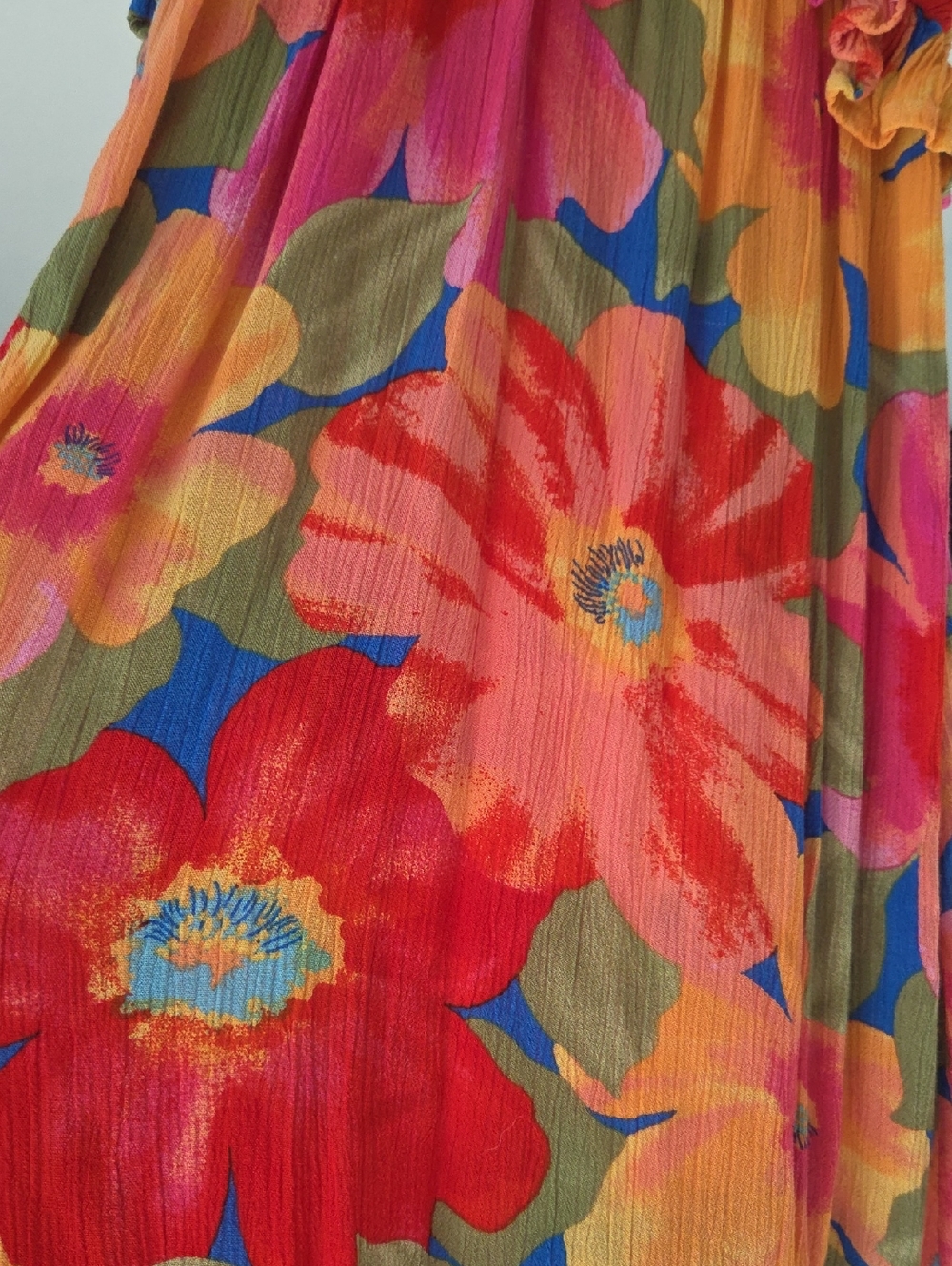 Billabong Multicolor Striped Summer Dress - Pink, Orange, Green & Blue Small - Picture 2 of 7